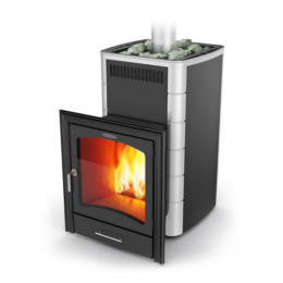 Дровяная печь для бани TMF Калина Inox БСЭ ТО антрацит НВ ПРА